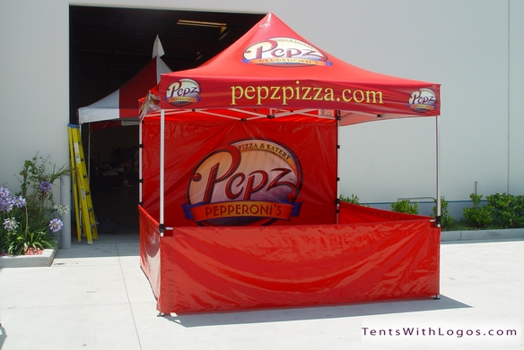 10 x 10 Pop Up Tent - Pepz Pizza